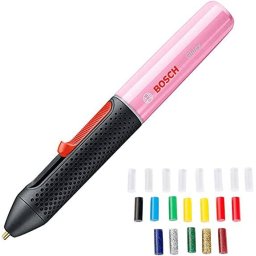 Bosch Bosch Powertools Cordless hot glue stick Gluey Cupcake Pink, hot glue gun (pink/black, incl. 20 glue sticks)