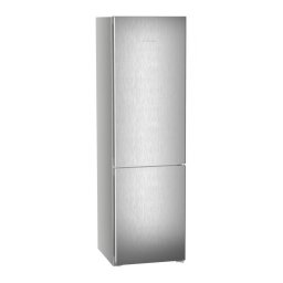 Combina Frigorifica Liebherr CNsfd 5703 Pure NoFrost EasyFresh 371L 201.5Cm Clasa D SteelFinish Argintiu