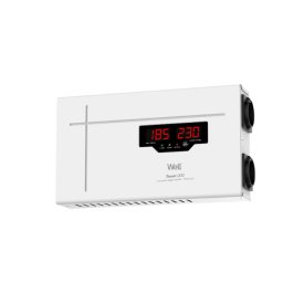 Stabilizator Automat Tensiune WELL Releu 500VA 300W 2xShuko Alb
