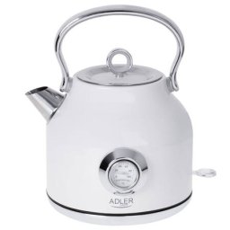 Fierbator de Apa Adler Electric 1.7l 2200W Termometru Oprire Automata Alb