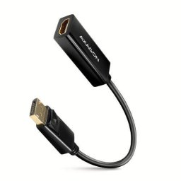 Adaptor AXAGON DisplayPort > HDMI 1.4 Cablu 18CM 4K/30Hz Negru