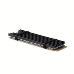 Cooler Pasiv AXAGON CLR-M2L3 pentru M.2 SSD Suport SSD 80MM Aluminiu Paduri Termice Silicon Incluse Inaltime 3MM