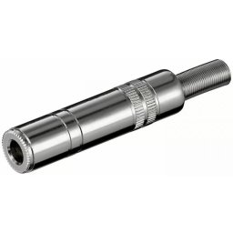 Conector Jack 6.35mm Goobay Stereo Mama Metal