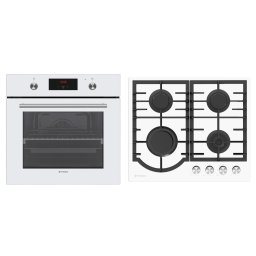 Pachet Cuptor Incorporabil + Plita Pyramis 13P 1400W 69L Clasa A 0.87kW/h Alb