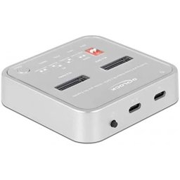 Hub USB Delock USB 3.0 docking and cloning station M.2 NVMe/M.2 SATA/SD, docking station (M.2 SSD, SD card)