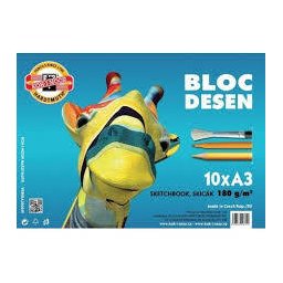 Bloc Desen A3 Koh-i-noor GIRAFA 180gr mp 10 Coli