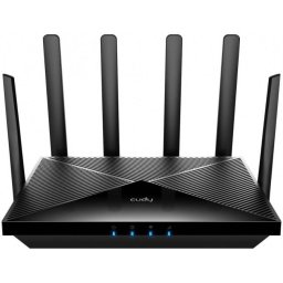 Router Wireless CUDY P5 Wi-Fi 6 Dual Band 10/100/1000Mbps 4G/LTE 5G Negru