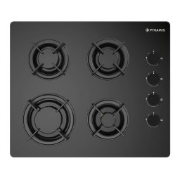 Plita pe Gaz Pyramis 5335.02.01 Sticla Neagra
