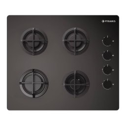 Plita pe Gaz Pyramis 5343.01 Sticla Neagra