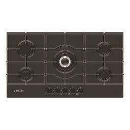 Plita pe Gaz Pyramis 5.90 Wok Sticla Neagra