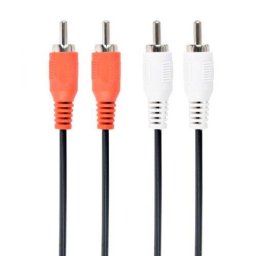 Cablu Audio Gembird Stereo 2x RCA la 2x RCA 1.8M Negru