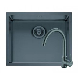 Set Chiuveta Inox + Baterie ECO BELLO Pyramis ASTRIS COLORA 50x40 1B Gun Metal