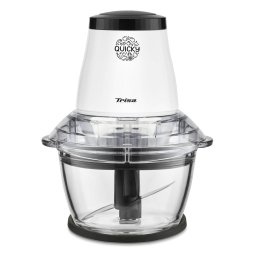 Tocator Trisa Quicky 6945.7010 7900rpm Vas Sticla 1l Cross-Cut Suport Antialunecare Alb-Transparent