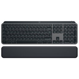 Tastatura Wireless Logitech MX Keys S Palmrest Bluetooth Layout US INTL Grafit