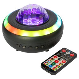 Boxa Portabila Party Cu Efect Astro Si Led Bluetooth Negru