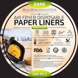 Set Zass 100buc Hartie Copt Airfryer ZPL 02 Maro