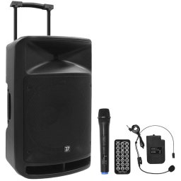 Boxa Portabila BoomTone DJ 15''/38Cm Tweeter 350W Bt Usb Fm Sd Negru