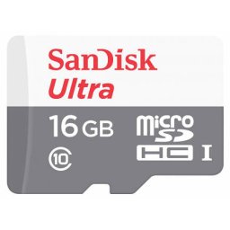 Card Sandisk microSDHC Ultra 16Gb Clasa 10 / UHS-1 U1 SDSQUNS-016G-GN3MN