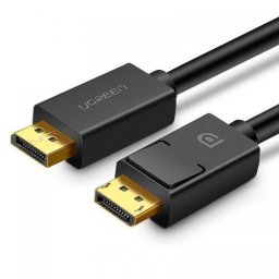 Cablu Video UGREEN DP102 DP (T) la DP (T) Rezolutie Maxima 4K UHD (3840 x 2160) la 30 Hz 2m Negru