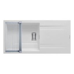 Set Chiuveta Granit + Suport multifunctional ROLL UP Pyramis KARTESIO PLUS 100x50 1B 1D Snow