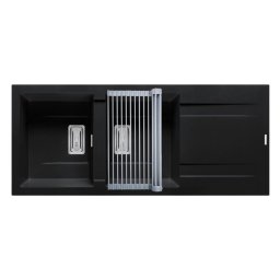 Set Chiuveta Granit + Suport multifunctional ROLL UP Pyramis KARTESIO 116x50 2B 1D Carbon