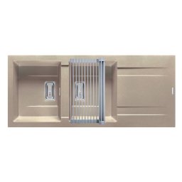 Set Chiuveta Granit + Suport multifunctional ROLL UP Pyramis KARTESIO 116x50 2B 1D Beige