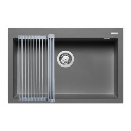 Set Chiuveta Granit + Suport multifunctional ROLL UP Pyramis ISTROS 76x50 1B Iron Grey
