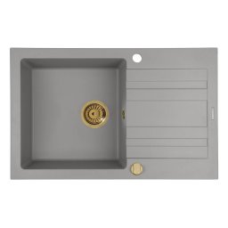 Chiuveta Granit Pyramis NAXOS 79x50 1B 1D Grey Gold