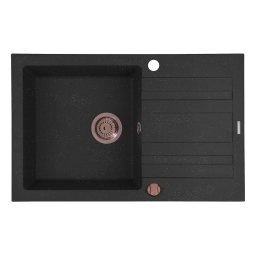Chiuveta Granit Pyramis NAXOS 79x50 1B 1D Black Copper