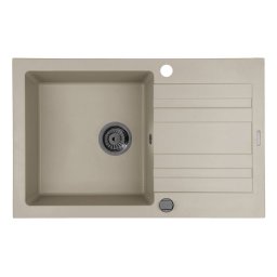 Chiuveta Granit Pyramis NAXOS 79x50 1B 1D Beige Gun Metal