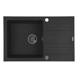 Chiuveta Granit Pyramis NAXOS 79x50 1B 1D Black Gun Metal