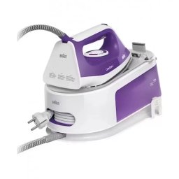 Statie De Calcat Braun CareStyle 1 IS1014VI 6 Bari Abur Variabil 120G/Min Jet De Abur 360G/Min Rezervor 1.5L Talpa Super Ceramic Alb/Violet