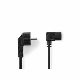 Cablu De Alimentare Nedis Schuko Tata Cotit - IEC-320-C13 10m Negru