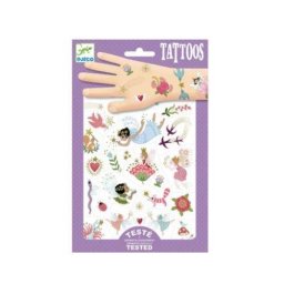 Set Tatuaje Temporare Djeco Zane si Flori pentru Copii Non Alergice Multicolor