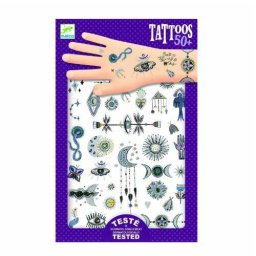 Set Tatuaje Temporare Djeco Simboluri Magice pentru Copii Non Alergice Mov