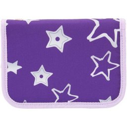 Penar Echipat LEGO Core Line Design Stars 20 x 14 x 4cmÂ 2 Creioane 10 Creioane Colorate 4 Creioane Colorate Jumbo Radiera Ascutitoare Rigla si Echer Violet