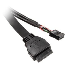Adaptor AKASA USB 3.0 Internal Plug USB 2.0 Internal Plug USB 3.0 Type C Socket USB 2.0 Type A Socket USB 2.0 Type A Socket 2x Negru