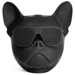 Boxa Portabila Bluetooth Ibiza Sound Bulldog Francez TWS cu MicroSD AUX Negru