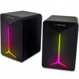 Boxe Active Esperanza Frevo EGS105 2.0 LED Rainbow RMS 5W Negru