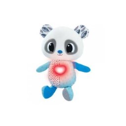 Jucarie de Plus TOMY Ursulet Panda cu Sunete Vibratii Alb/Albastru