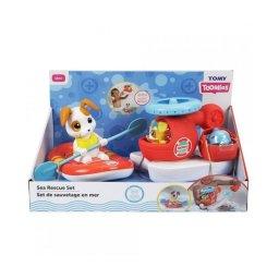 Set Jucarii de Baie TOMY Elicopter de Salvare si Barca 12Luni+ Multicolor