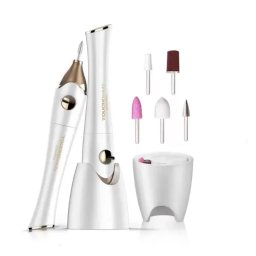 Set de Manichiura si Pedichiura Ardes Goldye ARMANI01 Pila Electrica cu Uscator de Lac de Unghii UV Alb