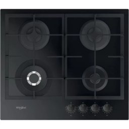 Plita Whirlpool AKTL 629/NB1 Incorporabila Gaz 7800W 4 Zone Sticla Negru
