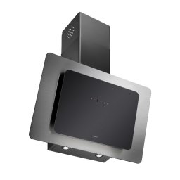 Hota Decorativa Pyramis VETRIO Black Glass 90cm 700m3/h Touch Control Timer Display LED Inox Negru