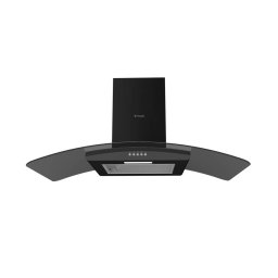 Hota Decorativa Pyramis MD Black Elegant 90cm 68dB 115W LED Negru