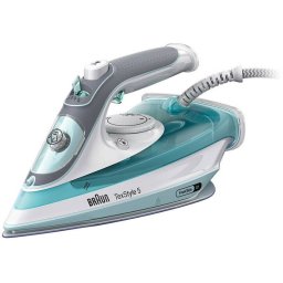 Fier De Calcat Braun TexStyle 5 SI5017GR 2700W Abur Variabil 50G/Min Jet De Abur 190G/Min Alb/Verde