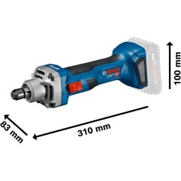 Bosch Bosch Powertools cordless straight grinder GGS 18V-20 Professional solo (blue/black, without battery and charger, in L-BOXX)