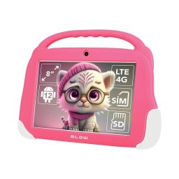 BLOW Kids TAB 8 4G LTE 4GB 64GB Baterie 4800 mAh + Husa Roz