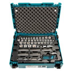 Trusa Makita E-08713 Scule de Mana cu Accesorii Biti si Chei Tubulare 120 Piese Cutie Makpac