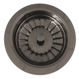 Valva pentru Chiuveta Pyramis PVD Gun Metal Diametru 92MM fara Preaplin Negru